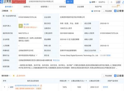 思特奇在云南成立數字經濟技術子公司，加速本地軟件開發(fā)布局